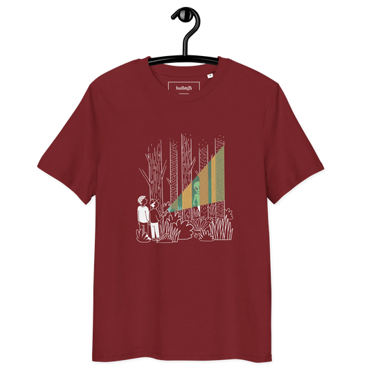 Alien im Wald – T-Shirt aus Bio Baumwolle