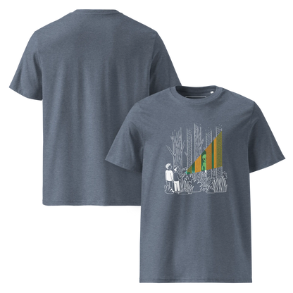 Alien im Wald – T-Shirt aus Bio Baumwolle