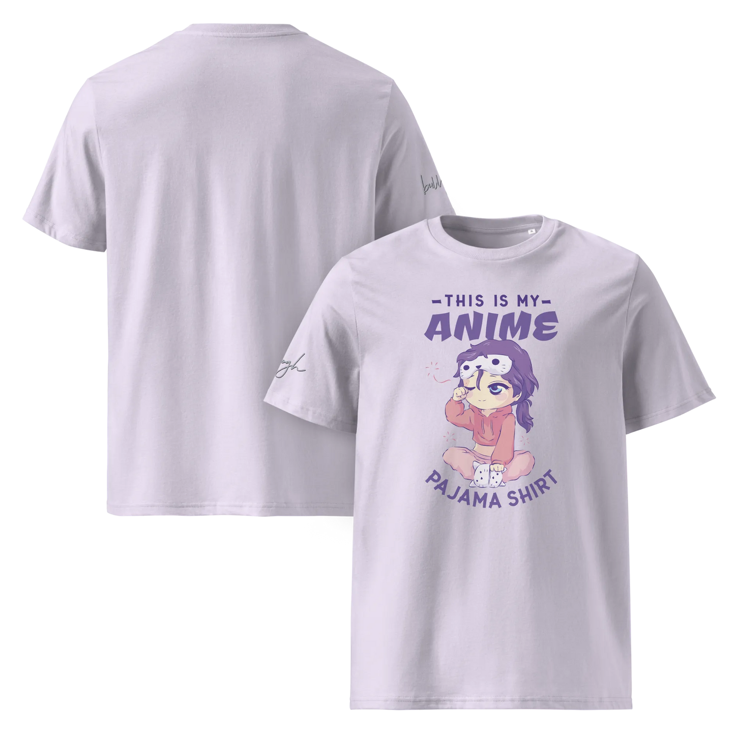 Bio-Baumwolle T-Shirt für Anime-Fans – Schlafshirt mit Anime Design