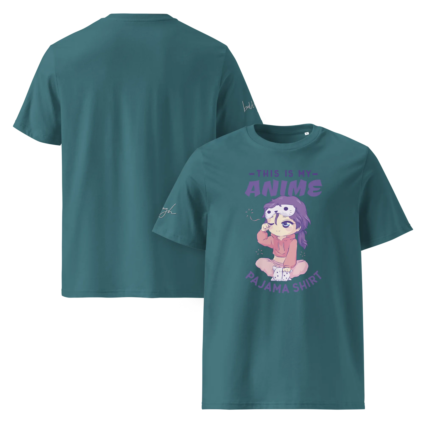 Bio-Baumwolle T-Shirt für Anime-Fans – Schlafshirt mit Anime Design