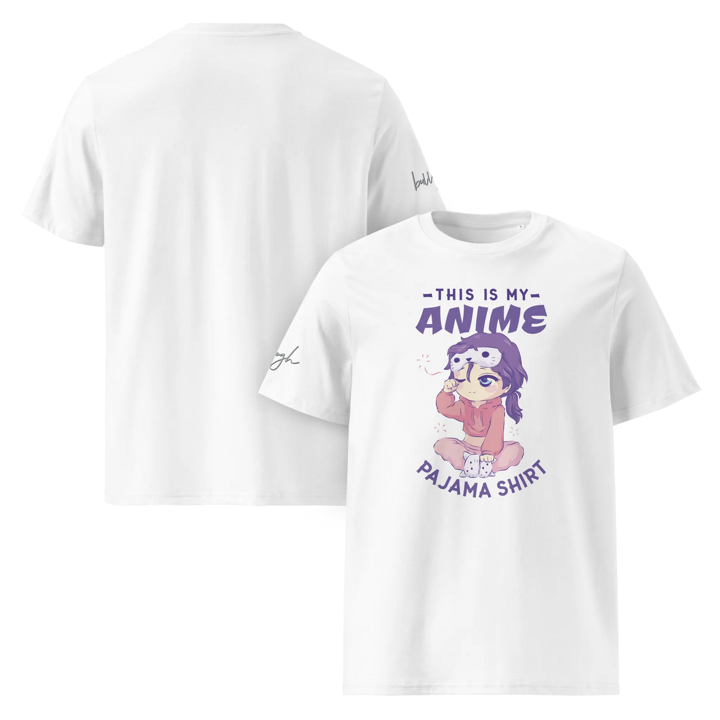 Bio-Baumwolle T-Shirt für Anime-Fans – Schlafshirt mit Anime Design