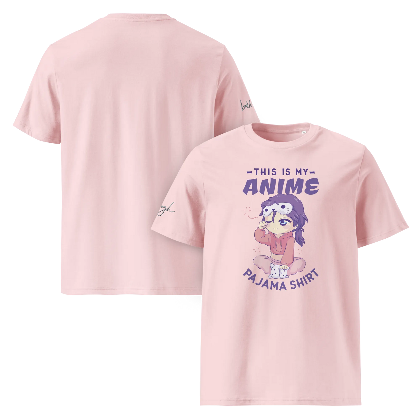 Bio-Baumwolle T-Shirt für Anime-Fans – Schlafshirt mit Anime Design