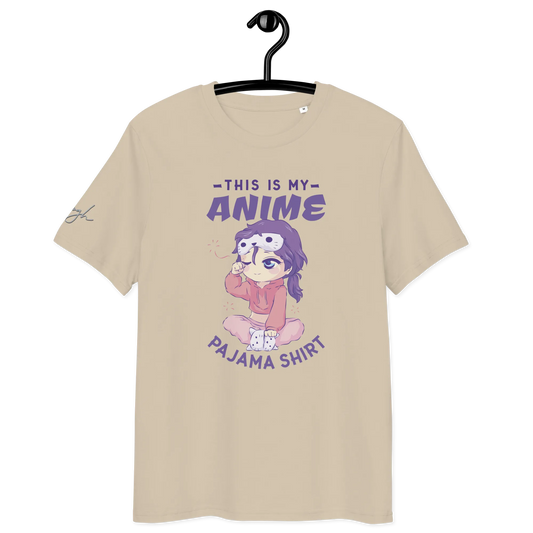 Bio-Baumwolle T-Shirt für Anime-Fans – Schlafshirt mit Anime Design