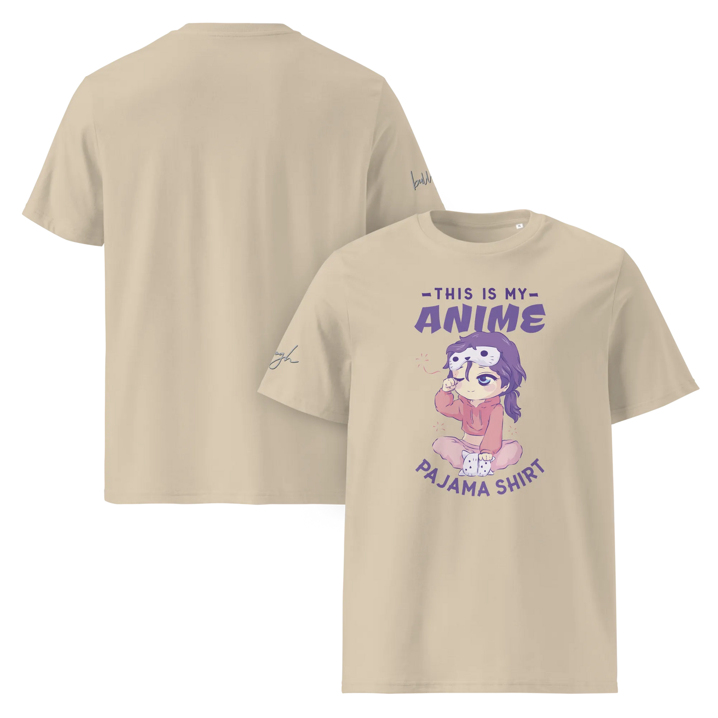 Bio-Baumwolle T-Shirt für Anime-Fans – Schlafshirt mit Anime Design