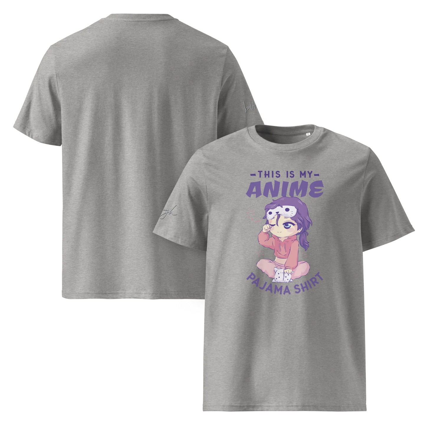 Bio-Baumwolle T-Shirt für Anime-Fans – Schlafshirt mit Anime Design