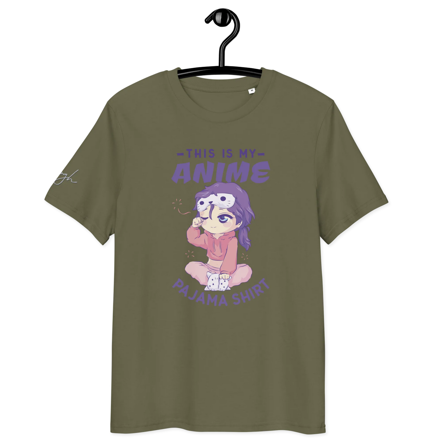 Bio-Baumwolle T-Shirt für Anime-Fans – Schlafshirt mit Anime Design