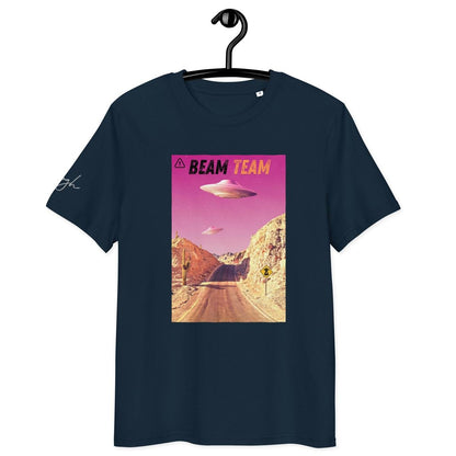 Beam Team Bio Baumwoll T-Shirt – Nachhaltiges Raumschiff Design für Sci - Fi - Fans - bullogh#