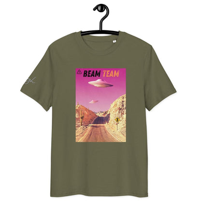 Beam Team Bio Baumwoll T-Shirt – Nachhaltiges Raumschiff Design für Sci - Fi - Fans - bullogh#