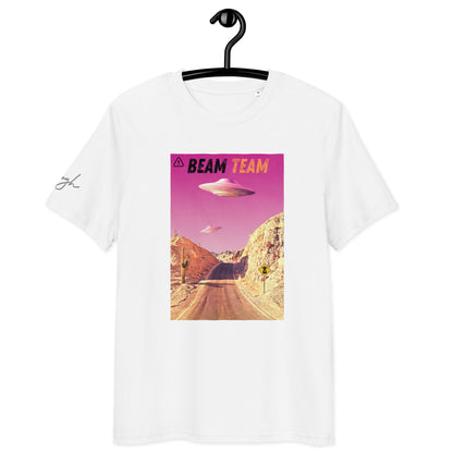 Beam Team Bio Baumwoll T-Shirt – Nachhaltiges Raumschiff Design für Sci - Fi - Fans - bullogh#