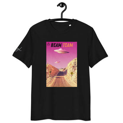 Beam Team Bio Baumwoll T-Shirt – Nachhaltiges Raumschiff Design für Sci - Fi - Fans - bullogh#