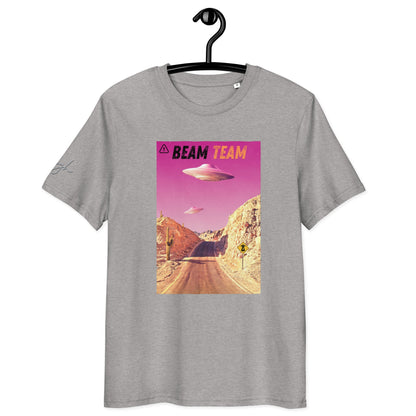 Beam Team Bio Baumwoll T-Shirt – Nachhaltiges Raumschiff Design für Sci - Fi - Fans - bullogh#