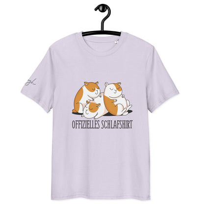 Bequemes Bio Nachthemd mit Hamster Design – Offizielles Schlafshirt für Nachteulen - bullogh#