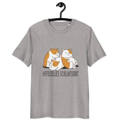 Bequemes Bio Nachthemd mit Hamster Design – Offizielles Schlafshirt für Nachteulen - bullogh#