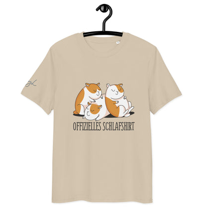 Bequemes Bio Nachthemd mit Hamster Design – Offizielles Schlafshirt für Nachteulen - bullogh#