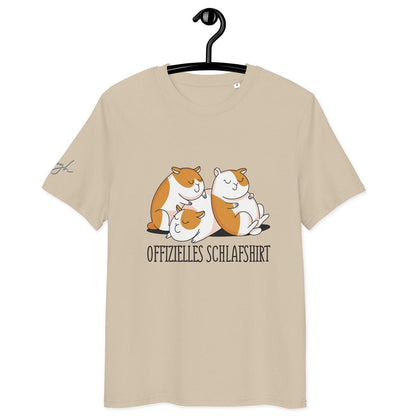 Bequemes Bio Nachthemd mit Hamster Design – Offizielles Schlafshirt für Nachteulen - bullogh#