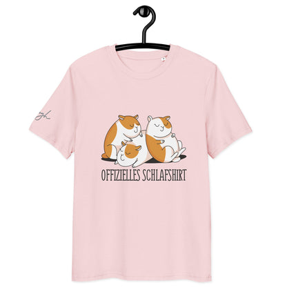 Bequemes Bio Nachthemd mit Hamster Design – Offizielles Schlafshirt für Nachteulen - bullogh#