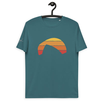 Bequemes Bio T-Shirt für Paragliding - Paragliding Sunset Design - bullogh#