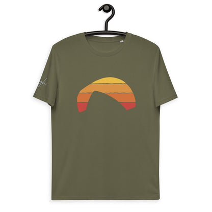 Bequemes Bio T-Shirt für Paragliding - Paragliding Sunset Design - bullogh#