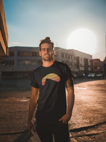 Bequemes Bio T-Shirt für Paragliding - Paragliding Sunset Design - bullogh#