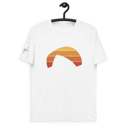 Bequemes Bio T-Shirt für Paragliding - Paragliding Sunset Design - bullogh#