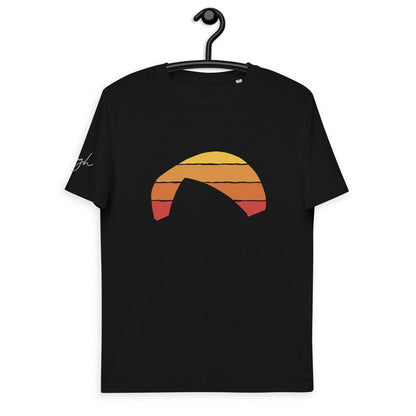 Bequemes Bio T-Shirt für Paragliding - Paragliding Sunset Design - bullogh#