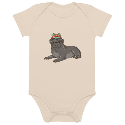Bio Baby Chic: Frenchie Comic Design trifft auf pure Gemütlichkeit in unserem Baby Body! - bullogh#