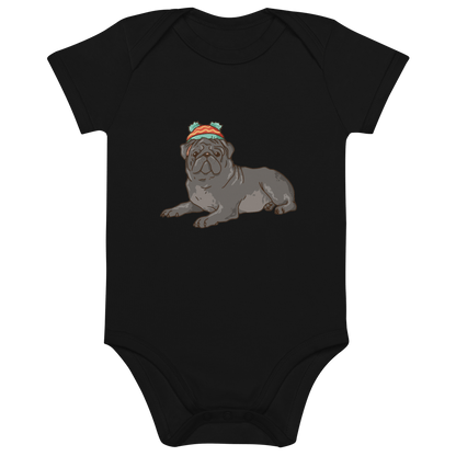 Bio Baby Chic: Frenchie Comic Design trifft auf pure Gemütlichkeit in unserem Baby Body! - bullogh#