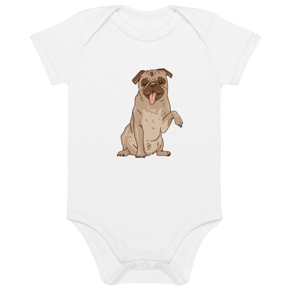 Bio Baumwoll Baby Body mit verspieltem Comic - Design – Für die Kleinsten - bullogh#