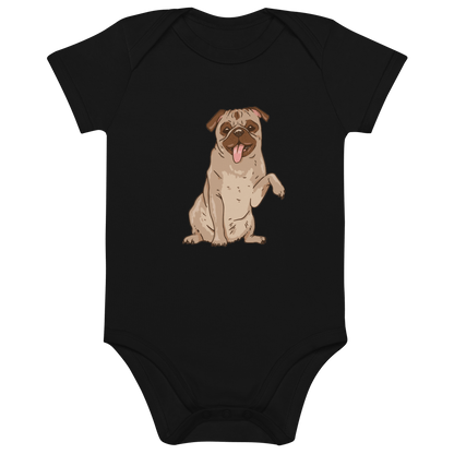 Bio Baumwoll Baby Body mit verspieltem Comic - Design – Für die Kleinsten - bullogh#
