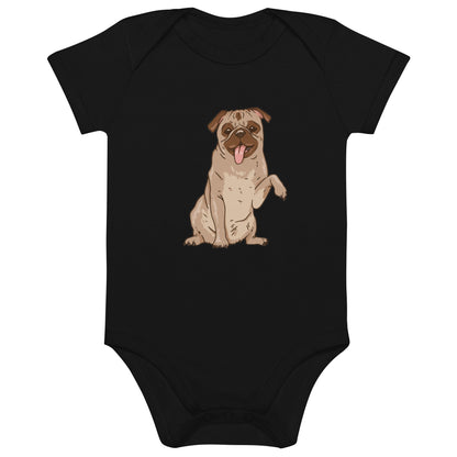 Bio Baumwoll Baby Body mit verspieltem Comic - Design – Für die Kleinsten - bullogh#