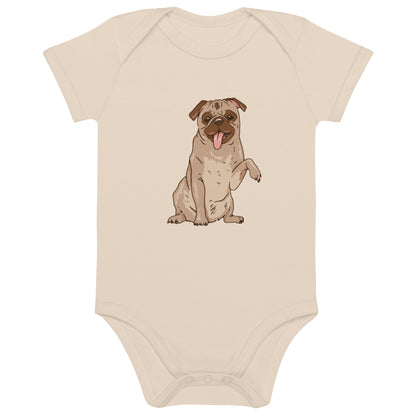 Bio Baumwoll Baby Body mit verspieltem Comic - Design – Für die Kleinsten - bullogh#