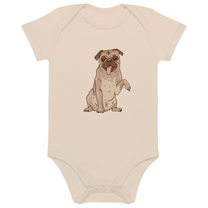Bio Baumwoll Baby Body mit verspieltem Comic - Design – Für die Kleinsten - bullogh#
