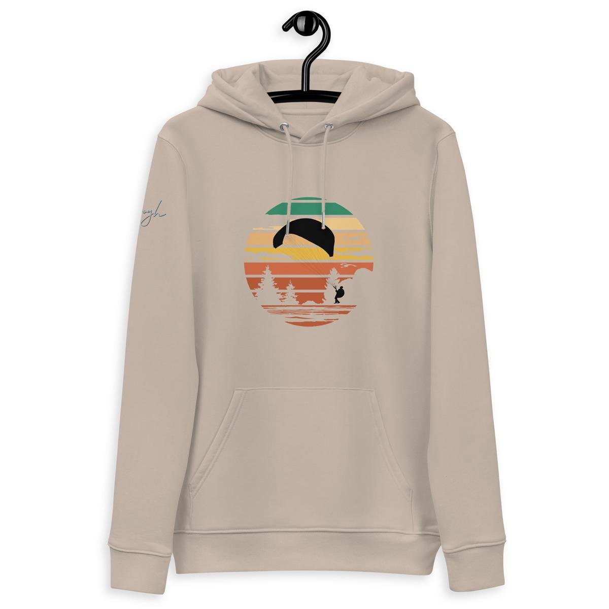 Bio - Baumwoll - Hoodie Groundhandling Forest – Für umweltbewusste Gleitschirm - Piloten aus recyceltem Polyester - bullogh#
