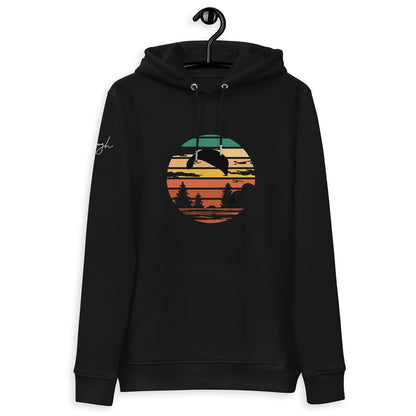 Bio - Baumwoll - Hoodie Groundhandling Forest – Für umweltbewusste Gleitschirm - Piloten aus recyceltem Polyester - bullogh#