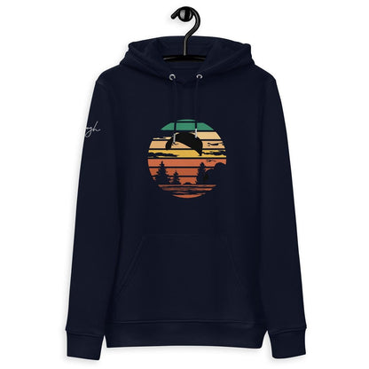Bio - Baumwoll - Hoodie Groundhandling Forest – Für umweltbewusste Gleitschirm - Piloten aus recyceltem Polyester - bullogh#