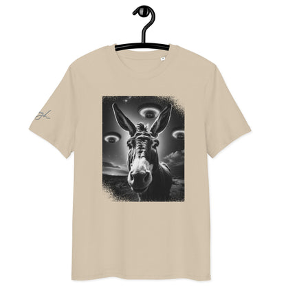 Bio Baumwoll T-Shirt – Esel und Raumschiff Artwork für kreative Köpfe - bullogh#