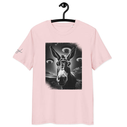 Bio Baumwoll T-Shirt – Esel und Raumschiff Artwork für kreative Köpfe - bullogh#