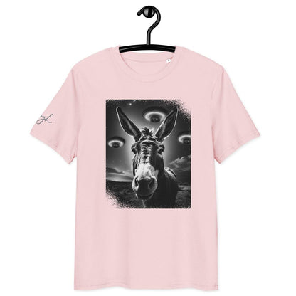 Bio Baumwoll T-Shirt – Esel und Raumschiff Artwork für kreative Köpfe - bullogh#