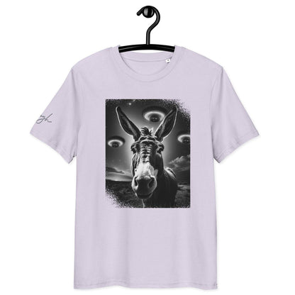 Bio Baumwoll T-Shirt – Esel und Raumschiff Artwork für kreative Köpfe - bullogh#