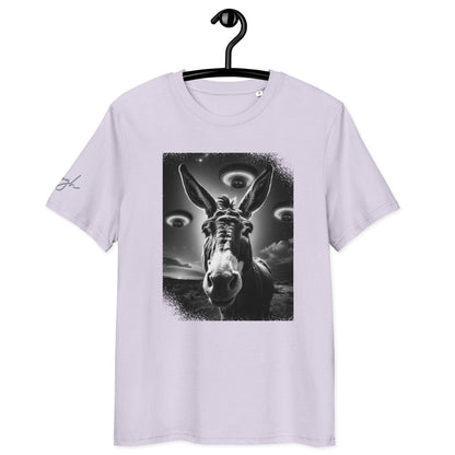 Bio Baumwoll T-Shirt – Esel und Raumschiff Artwork für kreative Köpfe - bullogh#