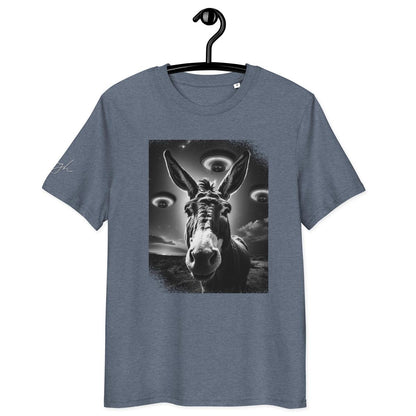 Bio Baumwoll T-Shirt – Esel und Raumschiff Artwork für kreative Köpfe - bullogh#