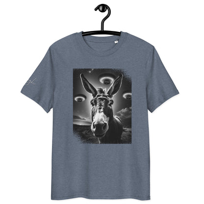 Bio Baumwoll T-Shirt – Esel und Raumschiff Artwork für kreative Köpfe - bullogh#