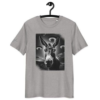 Bio Baumwoll T-Shirt – Esel und Raumschiff Artwork für kreative Köpfe - bullogh#