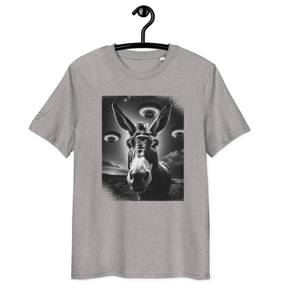 Bio Baumwoll T-Shirt – Esel und Raumschiff Artwork für kreative Köpfe - bullogh#