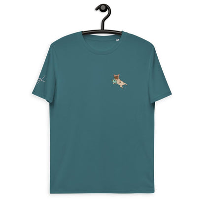 Bio Baumwoll T-Shirt: Französische Bulldogge Comic - Print, Comic V4 - Nachhaltige Mode für Hundeliebhaber - bullogh#