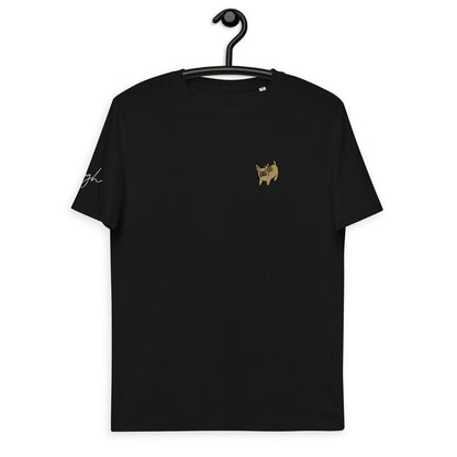 Bio Baumwoll T-Shirt mit Cartoon Französischer Bulldogge V1 - Nachhaltige Mode für Hunde - Enthusiasten - bullogh#
