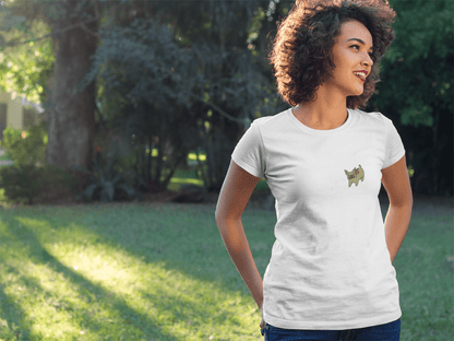 Bio Baumwoll T-Shirt mit Cartoon Französischer Bulldogge V1 - Nachhaltige Mode für Hunde - Enthusiasten - bullogh#