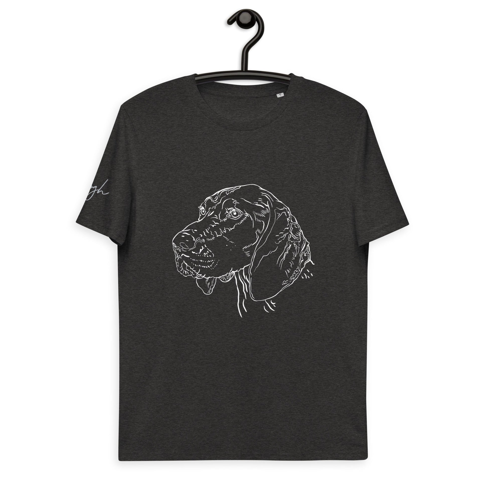 Bio Baumwoll T-Shirt mit Deutsch Kurzhaar Motiv, Nachhaltige Mode für Hunde Fans - bullogh#