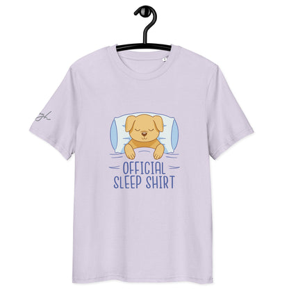 Bio Schlafshirt – Offizielles T-Shirt mit Hund Design für Hundeliebhaber - bullogh#