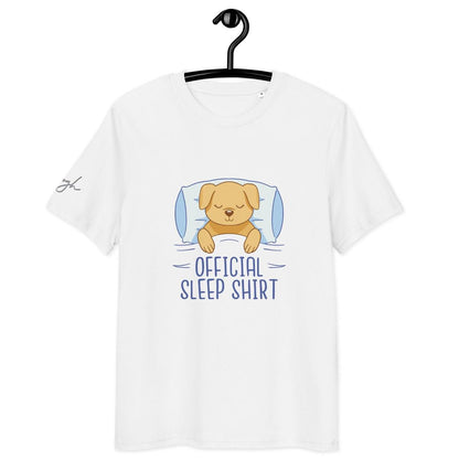 Bio Schlafshirt – Offizielles T-Shirt mit Hund Design für Hundeliebhaber - bullogh#